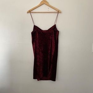Opening Ceremony Red Velvet Mini Shift Going Out Cocktail Dress